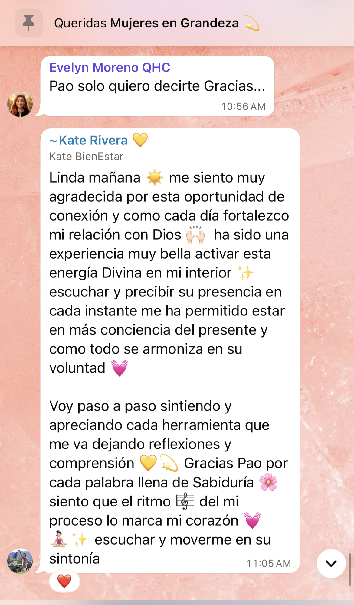Testimonio de la comunidad Mujer en Grandeza