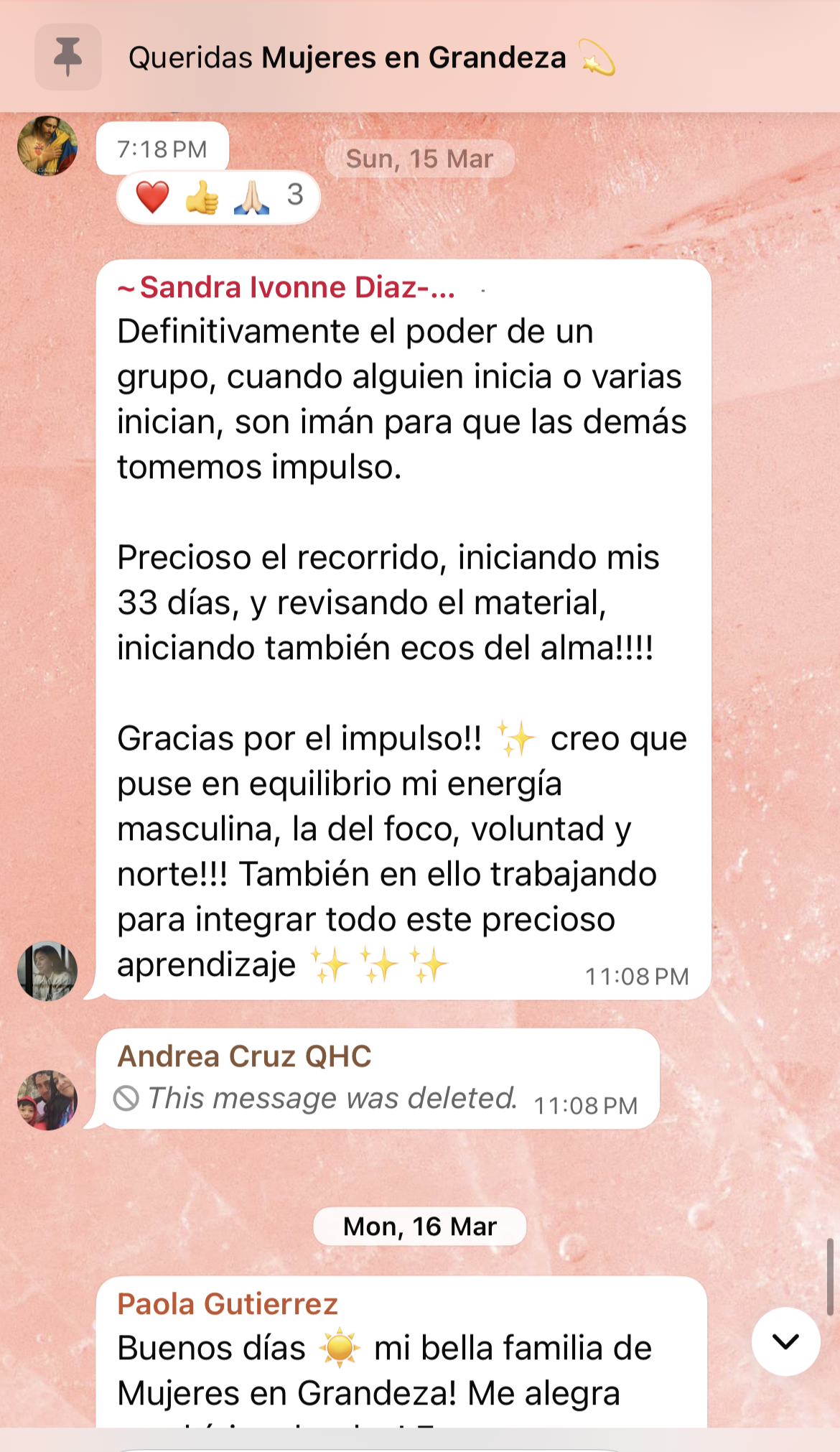 Testimonio de la comunidad Mujer en Grandeza